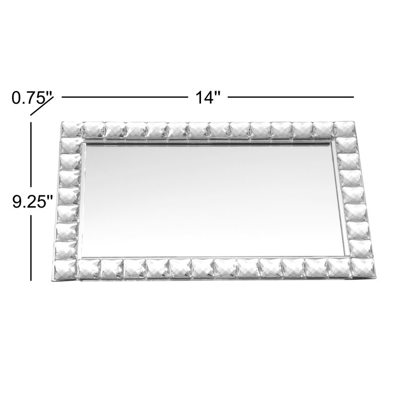 Plateau de meuble-lavabo miroir Higgenbotham