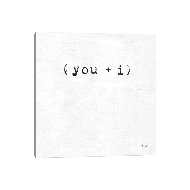 You And I by Jaxn Blvd. - Wrapped Canvas Gallery-Wrapped Canvas Giclée, 30.48 cm H x 30.48cm W