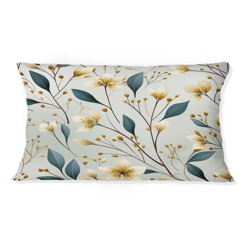 Coussin Subtle Whispers V - imprimé floral