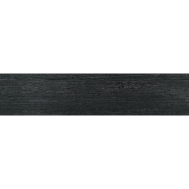 Harmony Grove 8'' W x 36'' L Porcelain Wood Look Singular Tile, Olive Charcoal