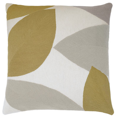 Petal Hand-Embroidered Chain Stitch Pillow