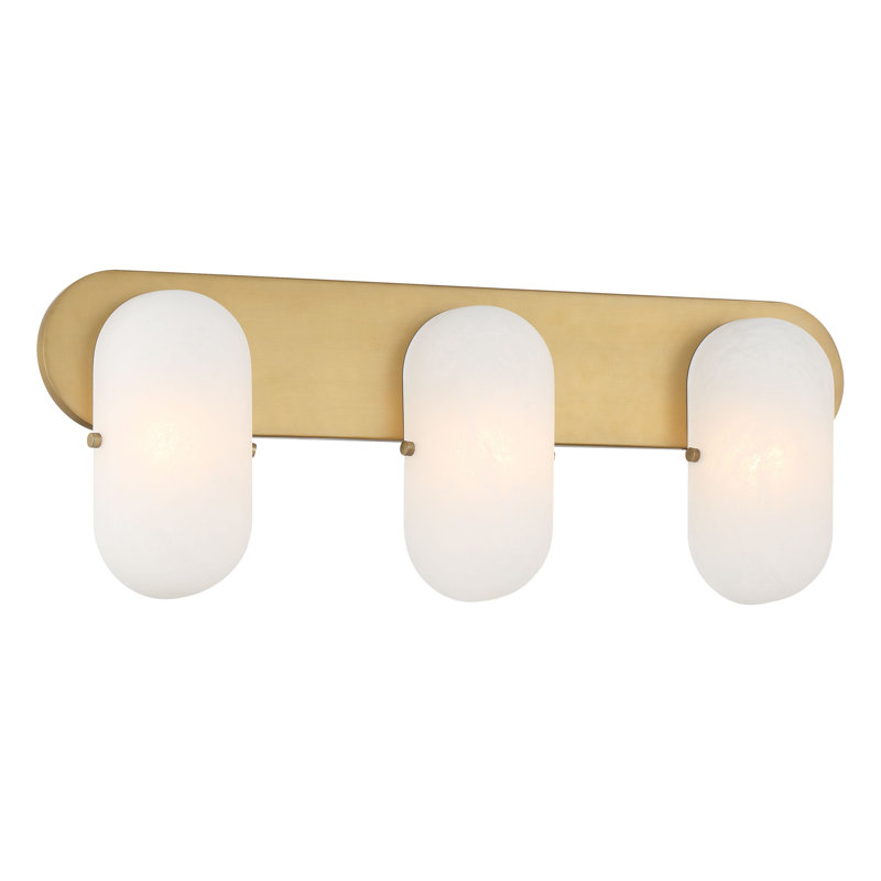Coiffeuse Heathcote, 180 W, Trois lumières, H 8,5 po x l 24 po x P 3,5 po
