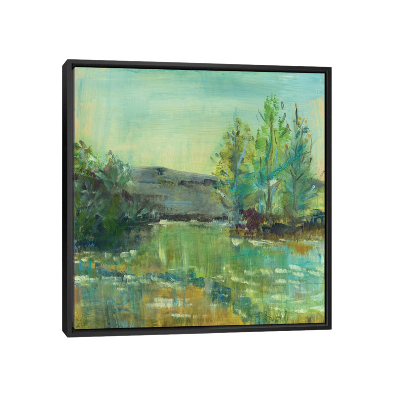 « belle life », reproduction sur toile, H 18 po x l 18 po x P 1,5 po, Toile avec cadre noir