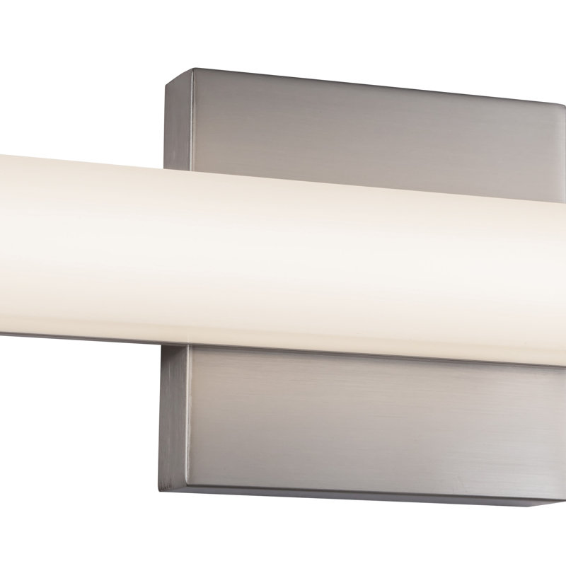 Geri 36-in Black dimmable LED Wall Sconce, Nickel