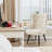 Modern Upholstered Wingback Chair Faux Fur Tufted Armchair with Metal Legs-2013176482