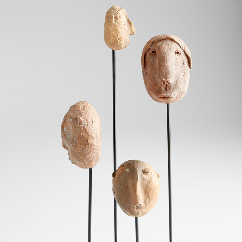 Java Decorative Sculpture, 21.75" H x 5" W x 4" D