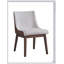 Ensemble de chaises d'appoint en velours brun et velours brun Ginny, finition noyer, confortable et élégant pour un usage domestique