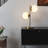 Sphere 20 in. Mid-Century Modern Integrated LED Desk Table Lamp with Built-In 3-Way Dimmer