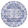 Alanya Ornate Medallion Machine-Washable Navy/Cream Rug