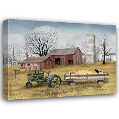 August Grove® Jacobs, Billy Gallery Wrapped Canvas Art Titled: Hayride