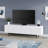 70" TV Stand for TVs up to 75" with Fluted Doors, Storage & Cable Management — White Mid-Century Modern Media Console for Living Room | Whitman-1077748233-1109243816