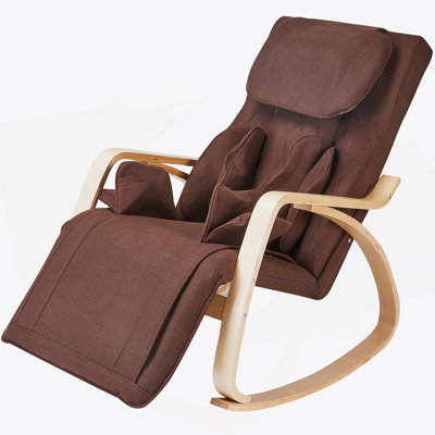 Fauteuil à bascule relaxant à massage complet avec pression d'air et confort