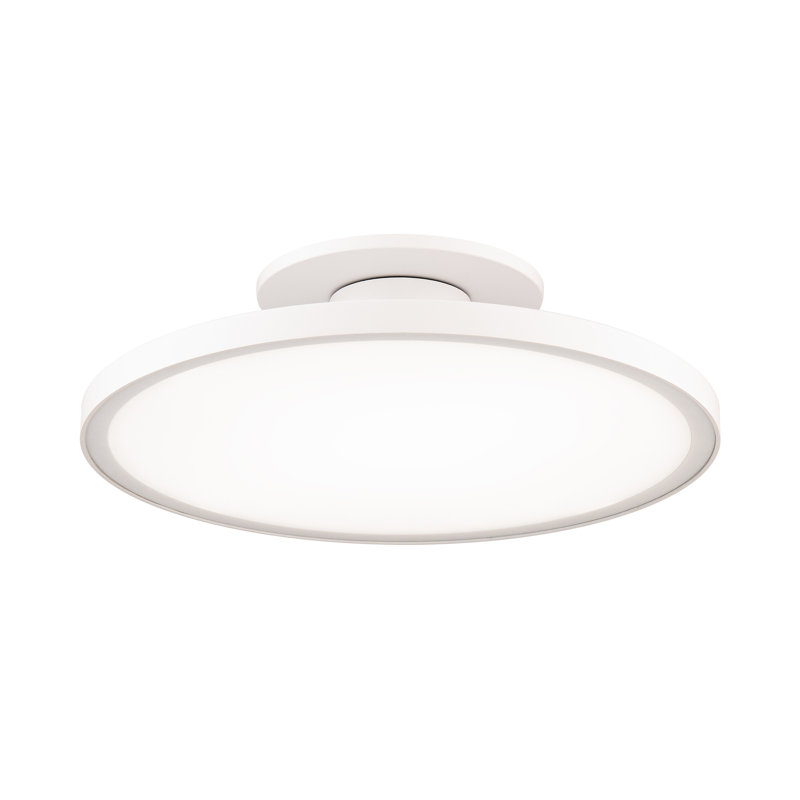 Twist-N-Lite 11" LED 5-CCT Selectable Semi-Flush Mount, 2700K/3000K/3500K/4000K/5000K, White, 2.88" H x 11" W x 11" D