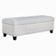 Banc de rangement en mélange de lin 51 po