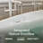 63'' x 37.5'' Soaking Solid Surface Bathtub