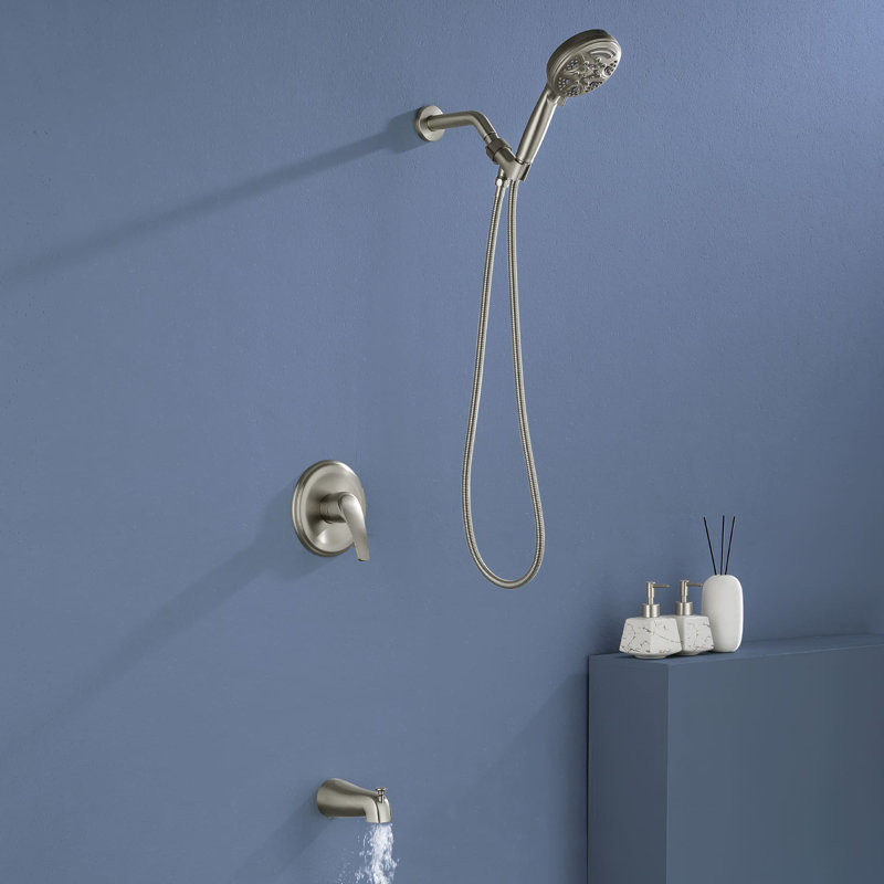 Pressure-Balanced (Temperature Control Only) All-In-One Kit with Rough in-Valve, Brushed Nickel