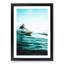 Surfing in Indonesia in Abstract - Framed Print-55728465-55728466
