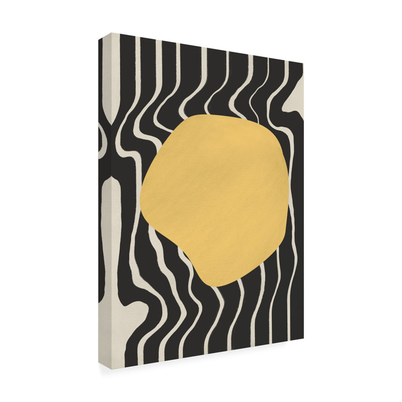 Art sur toile «bolologic Little Dean», jaune liquide, H 18 po x l 24 po