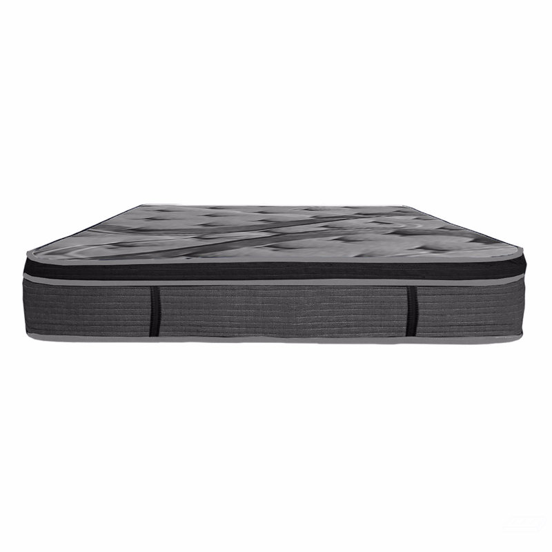 Matelas luxueux à plateau euro de 14 po, matelas en mousse à mémoire de forme moelleux pour les cadres de lit, Très grand lit