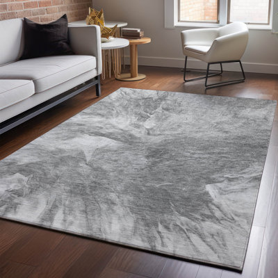 Premium Machine Washable Cerrito Gray Rug