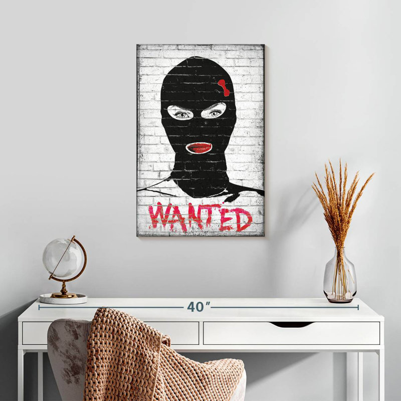 Wanted Chic Robber, 24" H x 16" W