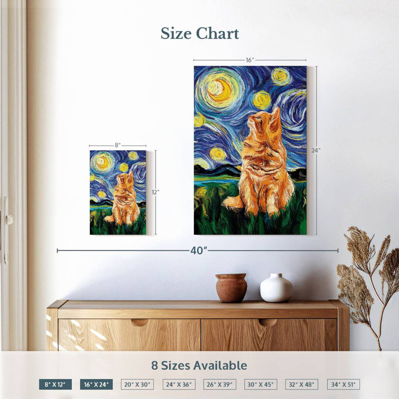 Brampt Cat Impressionist, 12" H x 8" W