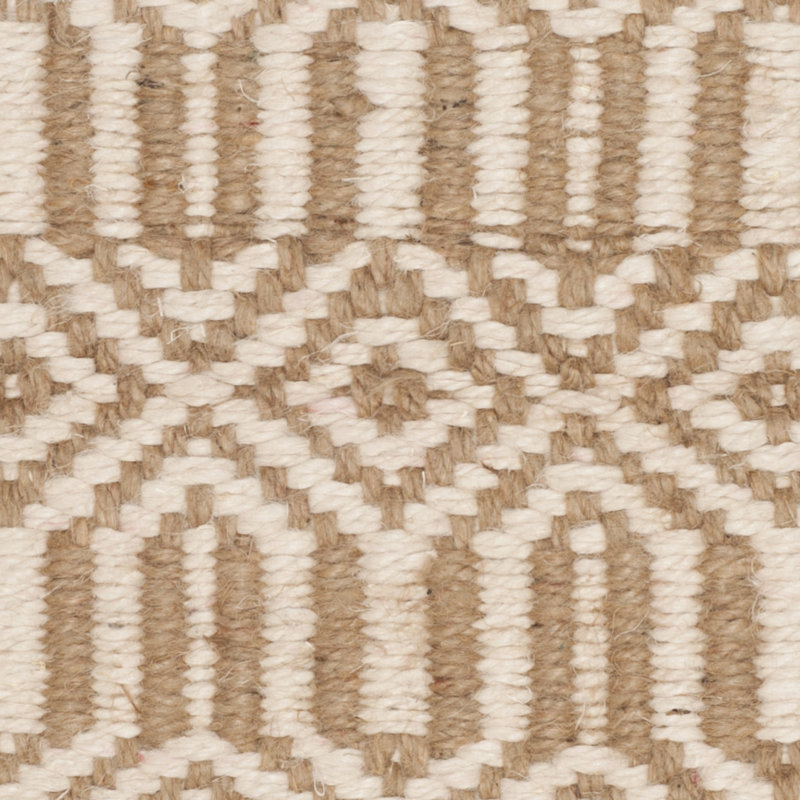 Oakland Fiber Hand Woven Jute Geometric Rug, Rectangle 2'3" x 6'
