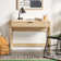 Reeded Writing Desk with Drawer