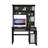 Compu 180 Hutch Desk, Multiple Shelves, Retractable Keyboard Tray, CPU Door Panel, One Drawer