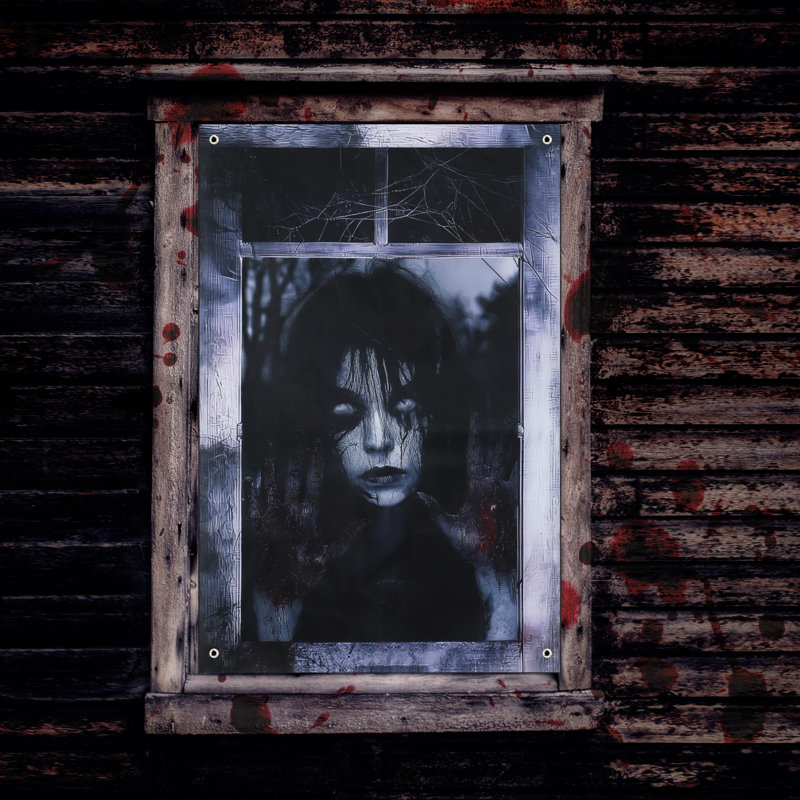 Housse pour fenêtre Halloween Ghost