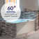 60" X 32" Alcove Acrylic Rectangular Whirlpool Heated Jetted Tub With Drain & Overflow