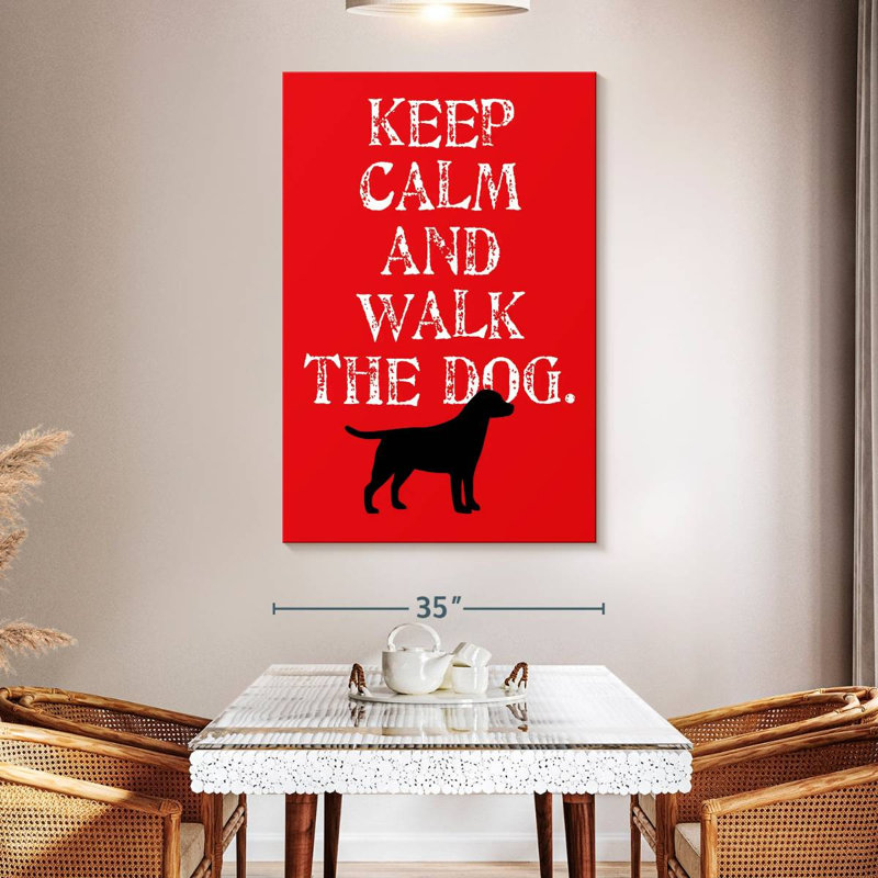 Tergel Keep Calm Labrador, 51" H x 34" W