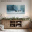 Art mural d'hiver sur toile - Scène d'hiver, décoration murale, animal de la forêt enneigée pour la décoration du salon, impression sur toile tendue encadrée, 20 po x 40 po-1407251450