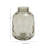 Skeen Glass Decorative Gray Vase with Bubble Texture