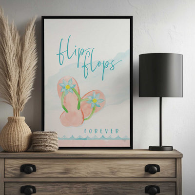 Flip Flops Forever by Mollie B. Art Print
