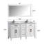 Ensemble de meuble-lavabo double 60 po avec miroir Monadnock-33560731