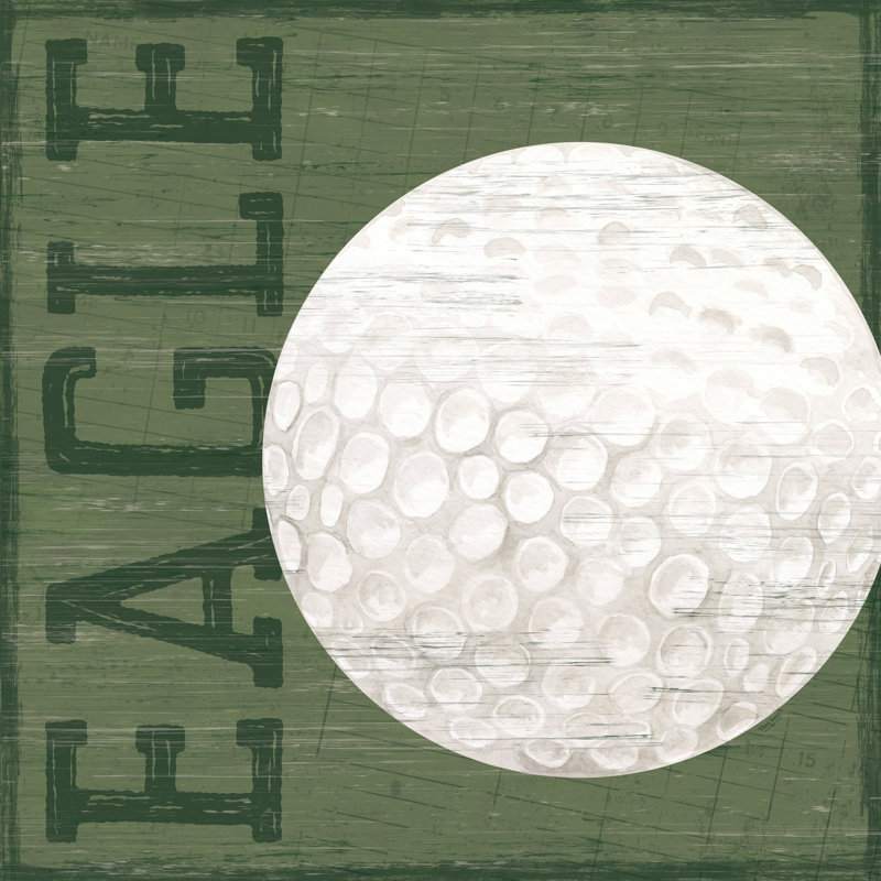 «Golf Days X-Eagle» sur toile par Tara Reed, H 12 po x l 12 po x P 1,25 po