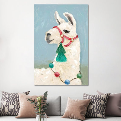 «Painted Llama I» par Jade Reynolds - reproduction