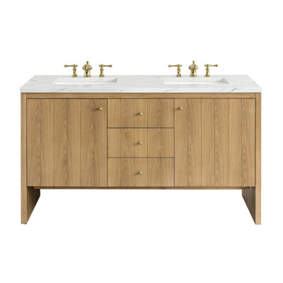 Hudson 60'' Double Bathroom Vanity with Top