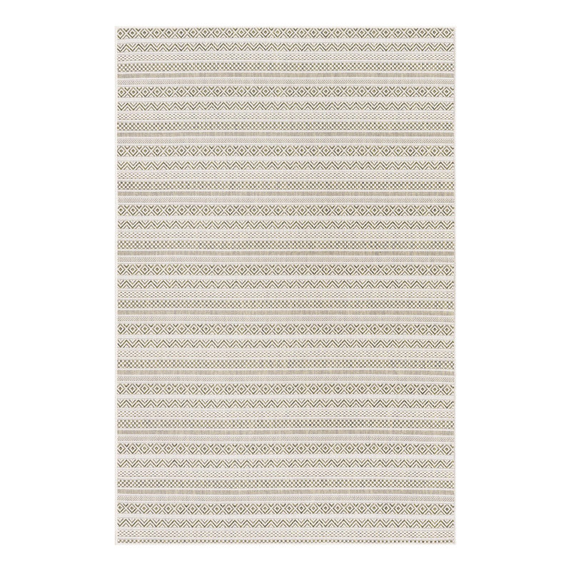 Striped Indoor / Outdoor Rug, Rectangle 5'3" x 7'10"