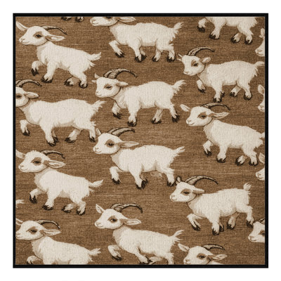  Tapis lavable pour bébé chèvre