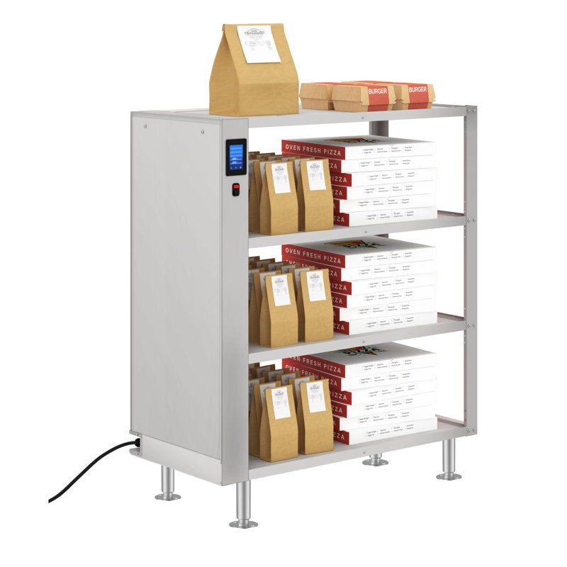 Armoire chauffante à emporter commerciale à quatre tablettes avec écran tactile en acier inoxydable, homologuée UL et NSF (km-WSC-T4)