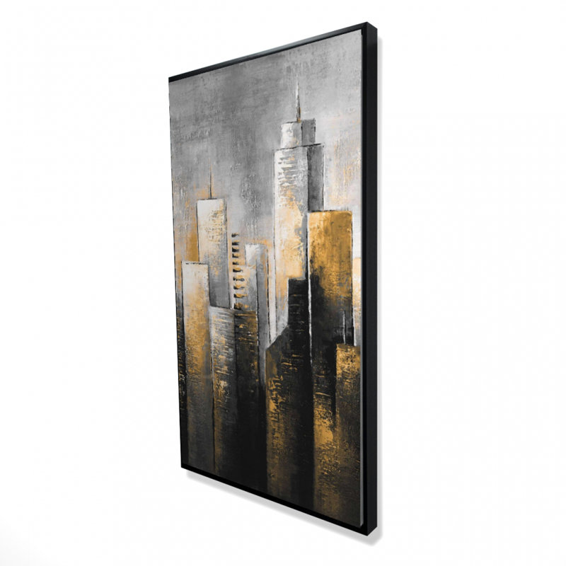 Abstract Skyline Print On Canvas