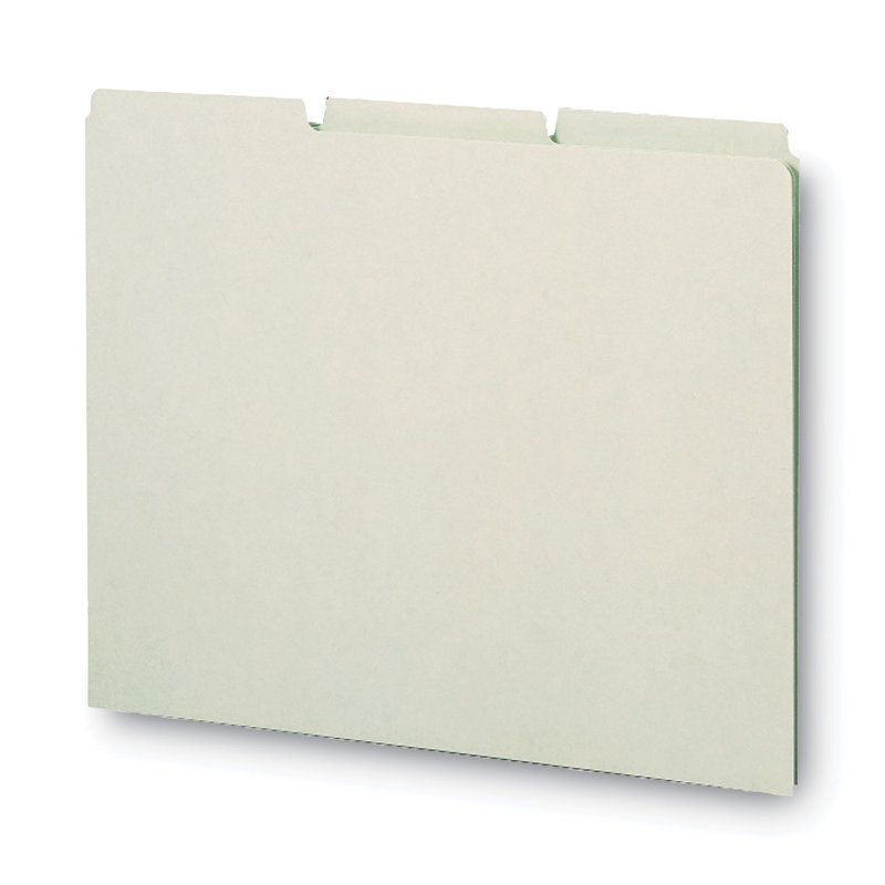 Smead® Recycled Blank Top Tab File Guides Manila File Guides