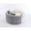 Canapé modulaire courbé en S en chenille: double profondeur (21,3 po et 26,8 po), sans assemblage, compact pour les petits espaces, 400 lb, L 66,9 po-867856141