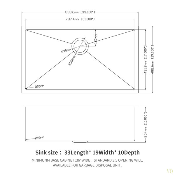 Dimensions du produit