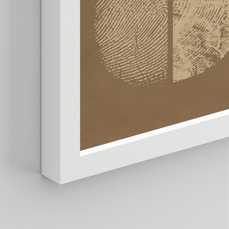«Wood Grain Geometric Texture» sur papier, Blanc, H 16 po x l 12 po