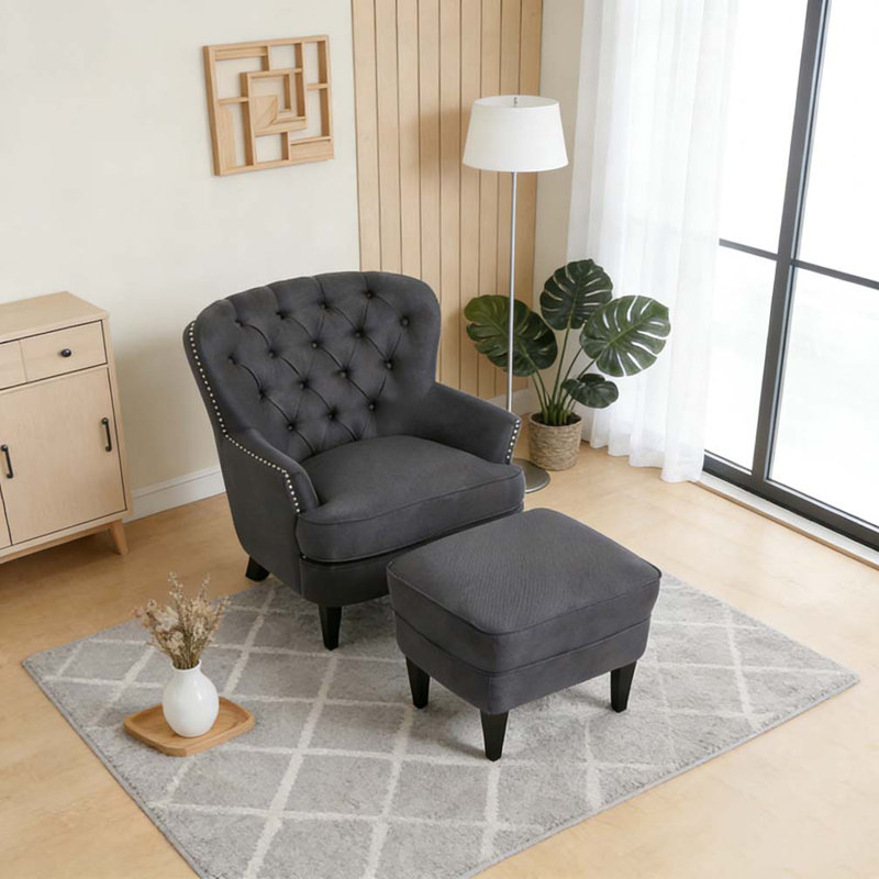 Fauteuil d'appoint gris