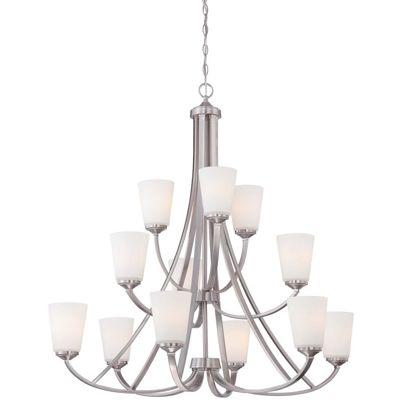 Raborn 12 - Light Dimmable Tiered Chandelier