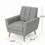 Tissu d'ameublement gris Mid-Century Channel Stitch-2102938425